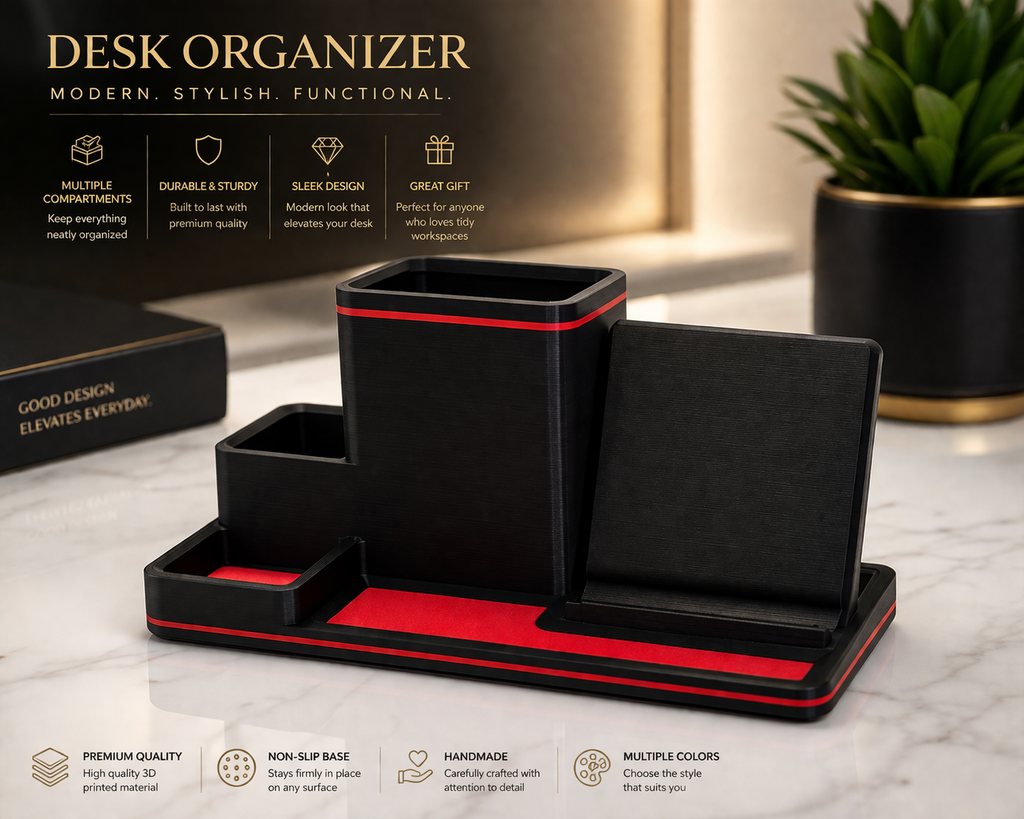 3D Printed Desk Organiser