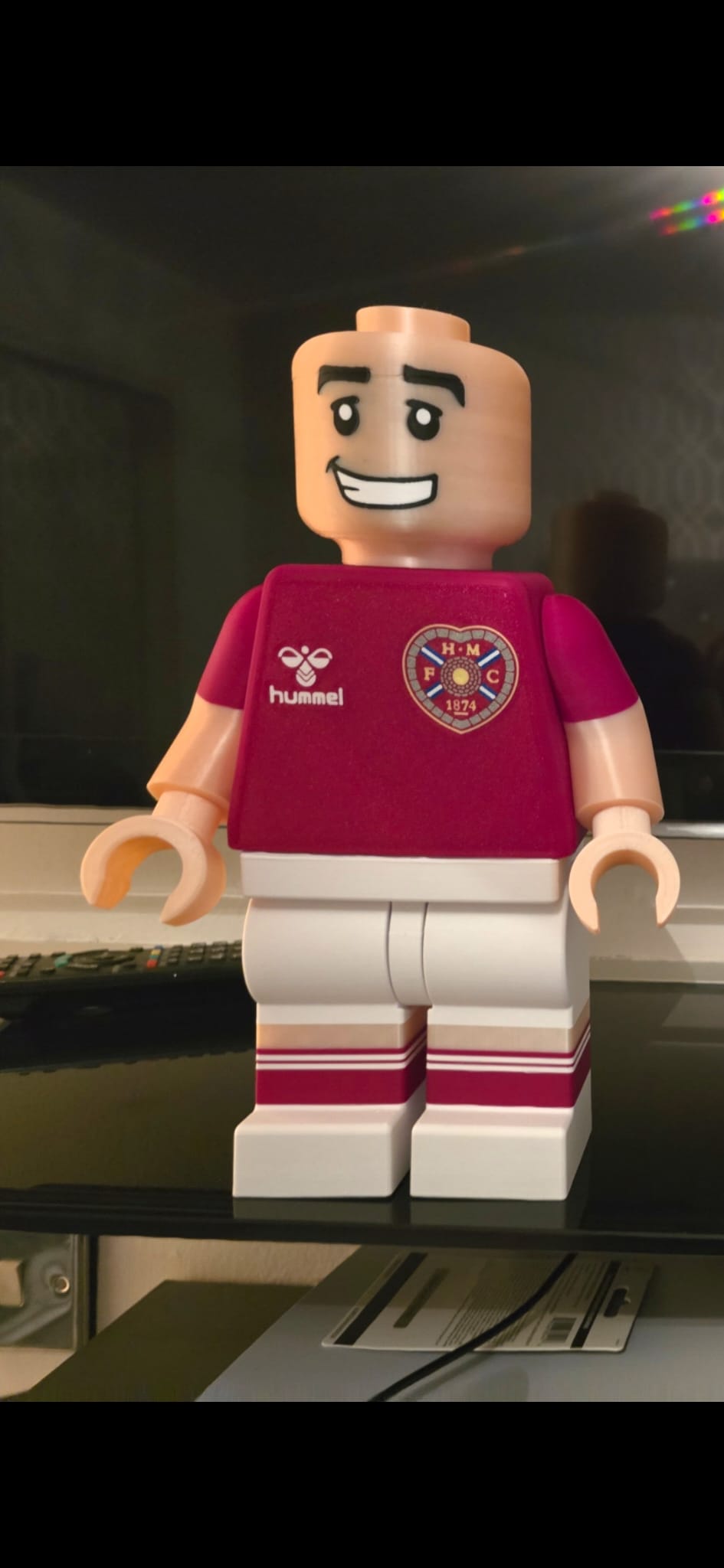 Hearts FC Lego Man 3D Print