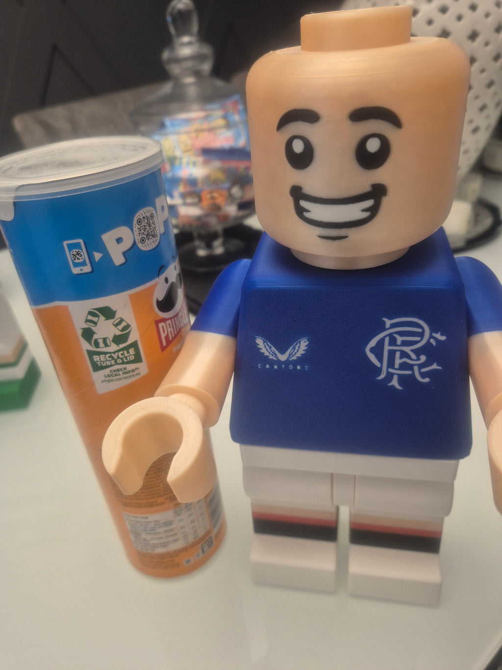 Rangers FC Lego Man 3D Print